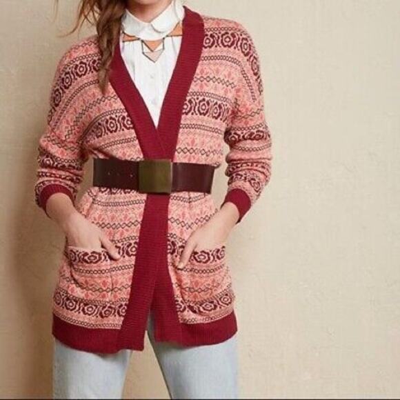 Matilda Jane Friends Forever Harmony Open Front Wrap Sweater Cardigan Large - Picture 1 of 5